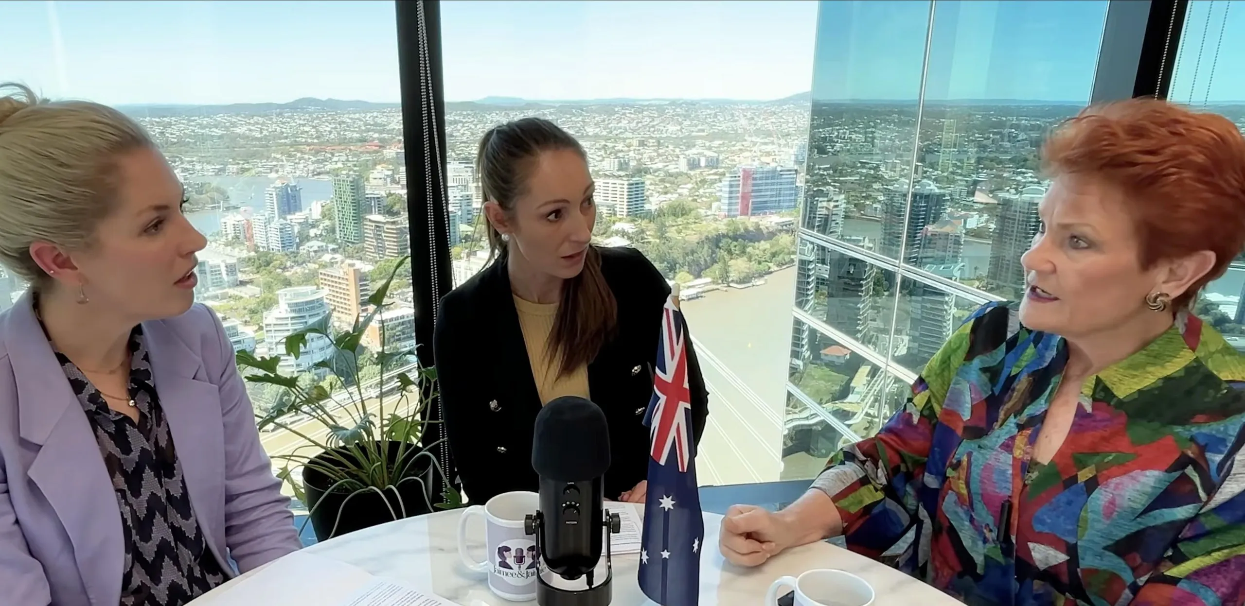 Jaimee Rogers and Jaimie Johnstone interview Pauline Hanson on the JJ Podcast